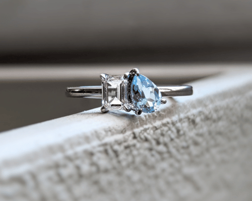 engagement rings with coloured stones