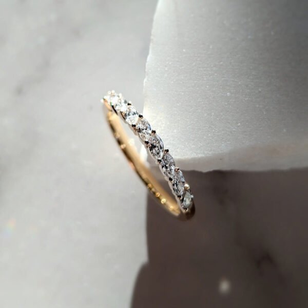 Marquise diamond eternity ring
