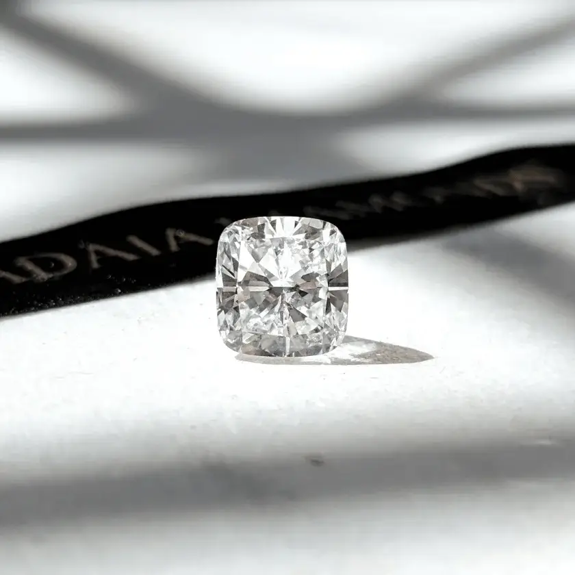 Cushion Cut Diamond Check for inclusions and blemishes