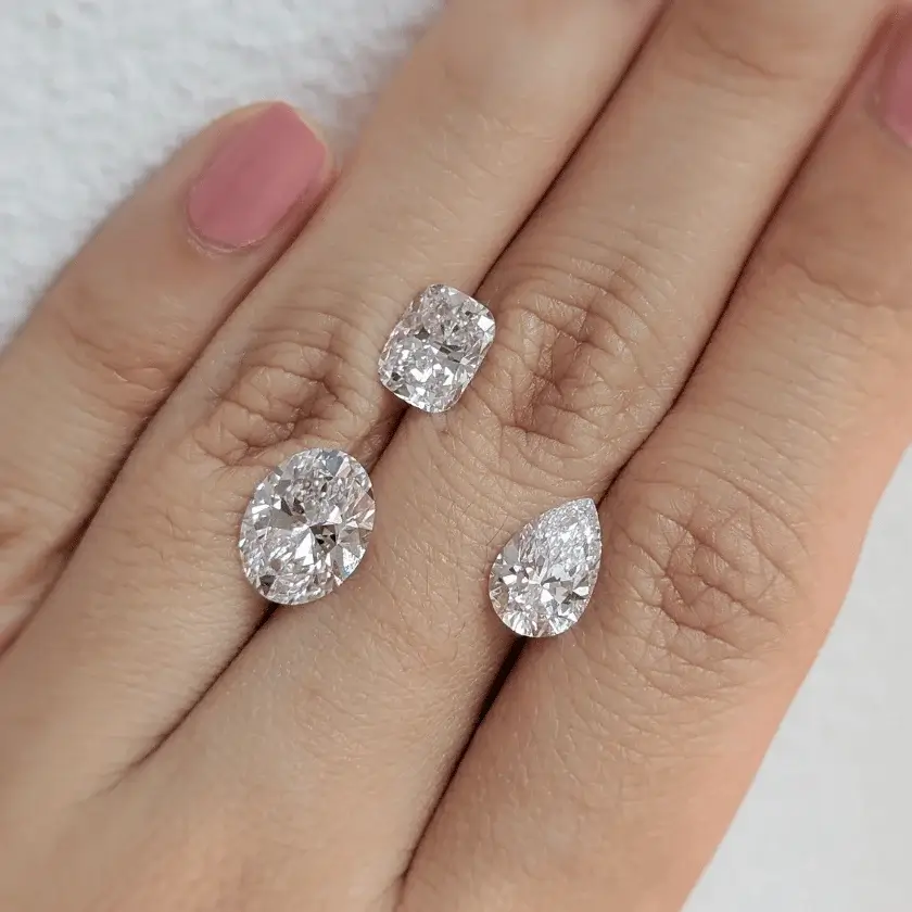 Cushion Oval Pear Shape GIA certified diamond