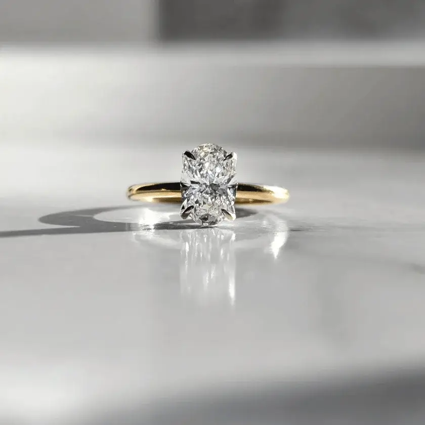 Oval solitaire ring consider the price